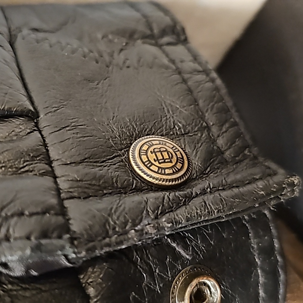 80's Patchwork Black Leather Jacket - image 6